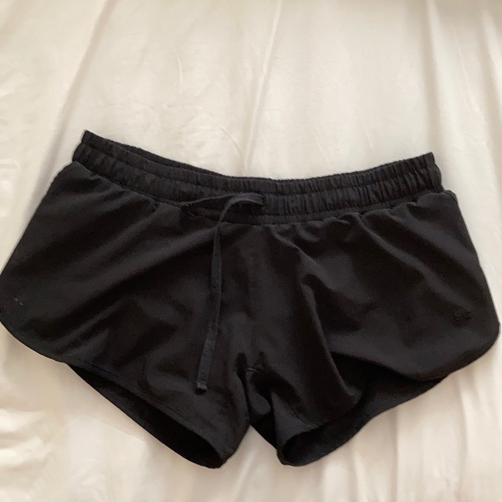Black workout shorts